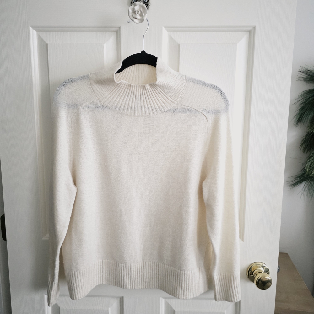 Banana Republic Cream Turtleneck Sweater